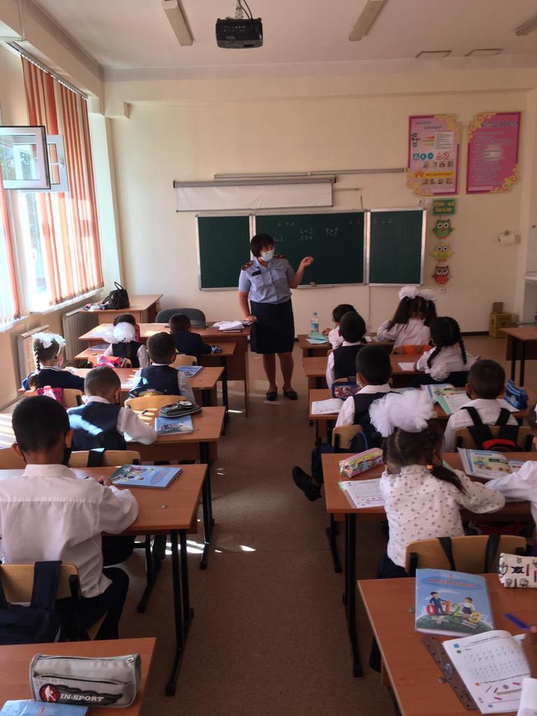 Профилактикалық әңгіме: аға инспекторы полиция майоры Л.Т.Жампеисова