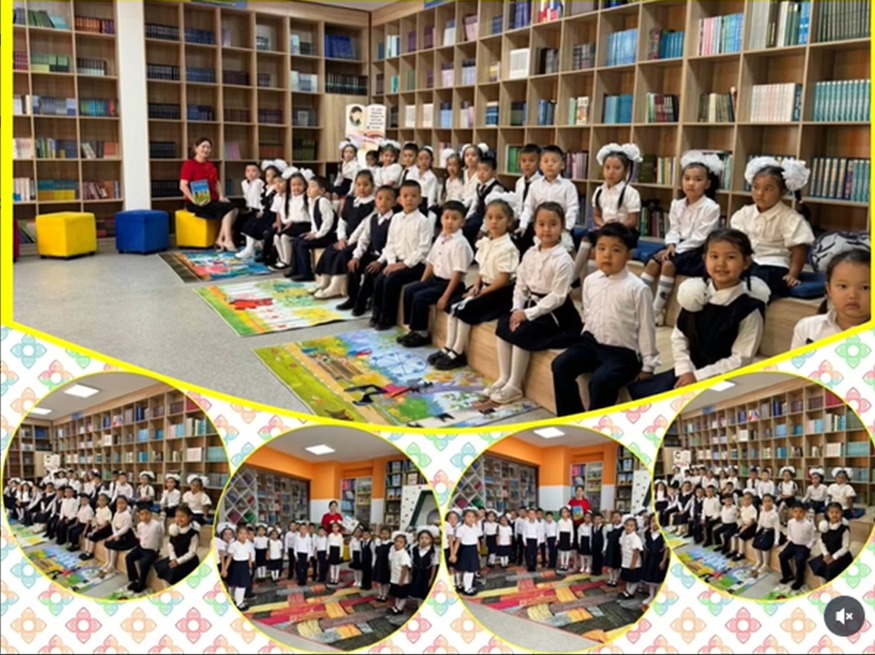 "Адал азамат" біртұтас тәрбие бағдарламасы аясында 1 "Г" сынып білім алушыларымен "Кітапханаға саяхат" атты іс-шара өткізілді.