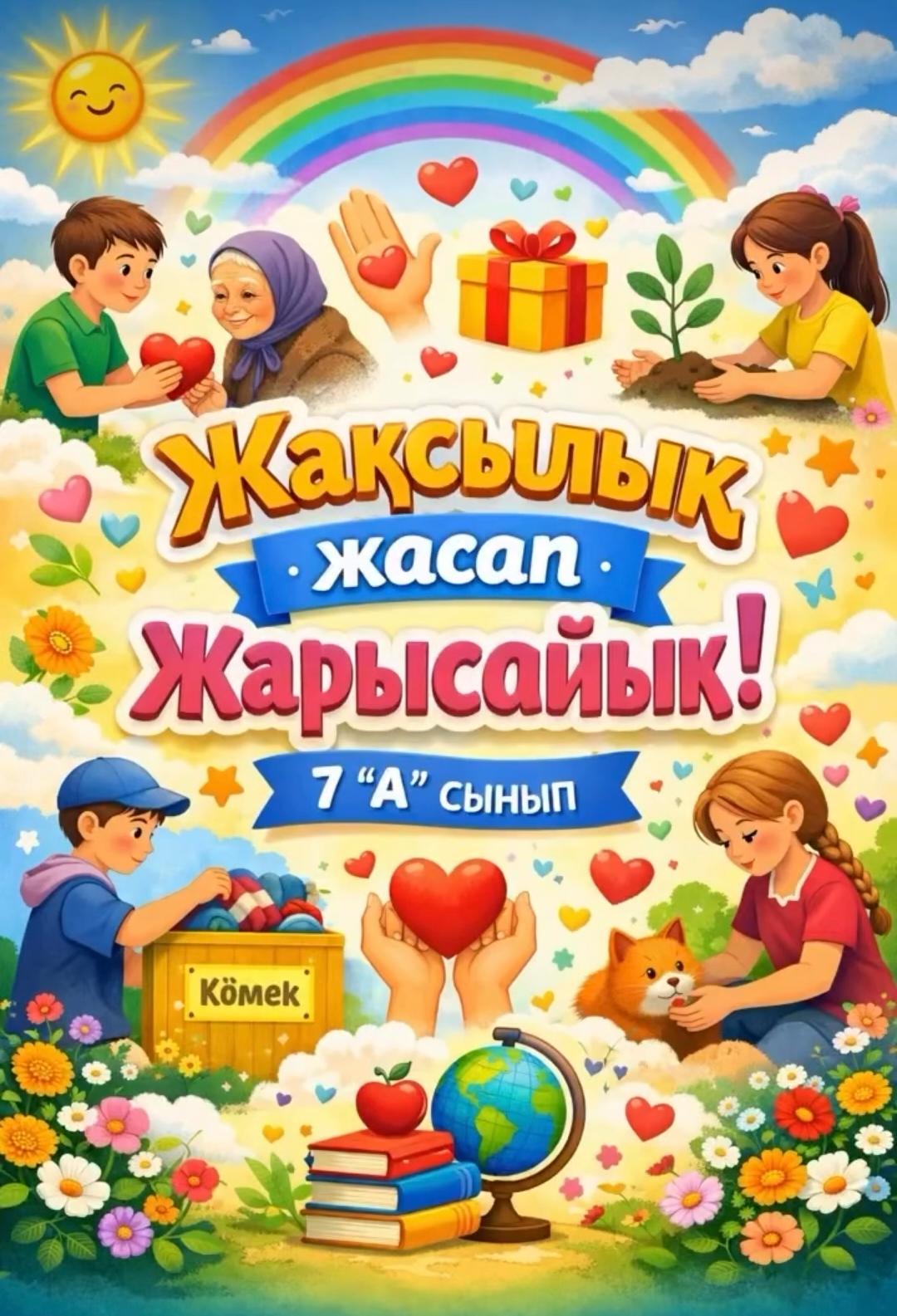 “Жақсылық жасап жарысайық” челленджі ✨